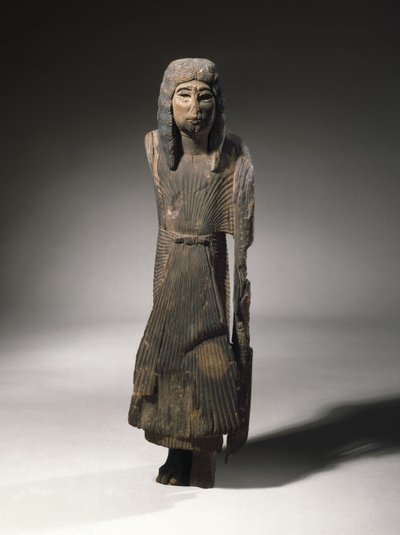 Stehende Statue von Si-Eset (ca. 1279-1203 v. Chr.) (Holz) von New Kingdom Egyptian